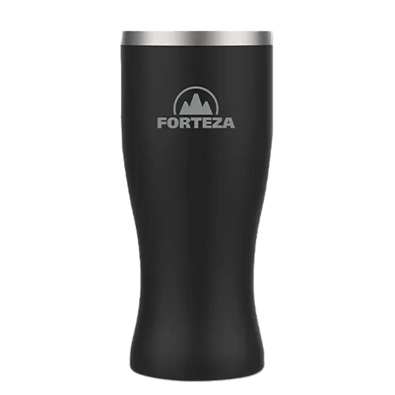 JARRA TERMICA DE ACO INOXIDAVEL FORTEZA 450ML FZ-GL045K PRETO