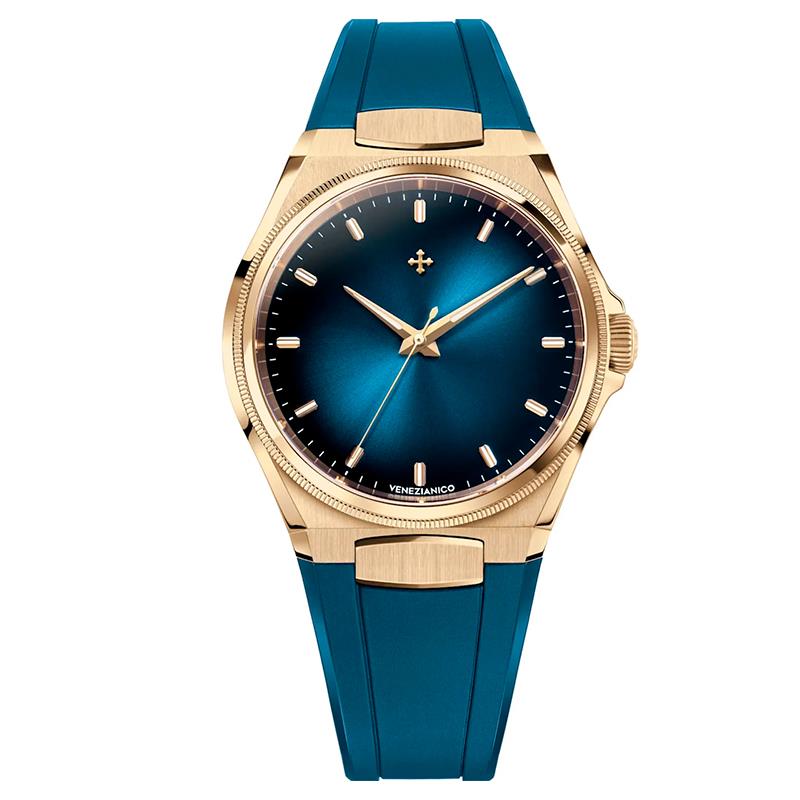 RELOGIO MASCULINO AUTOMATICO VENEZIANICO ARSENALE BRONZE 42MM 6221556 AZUL