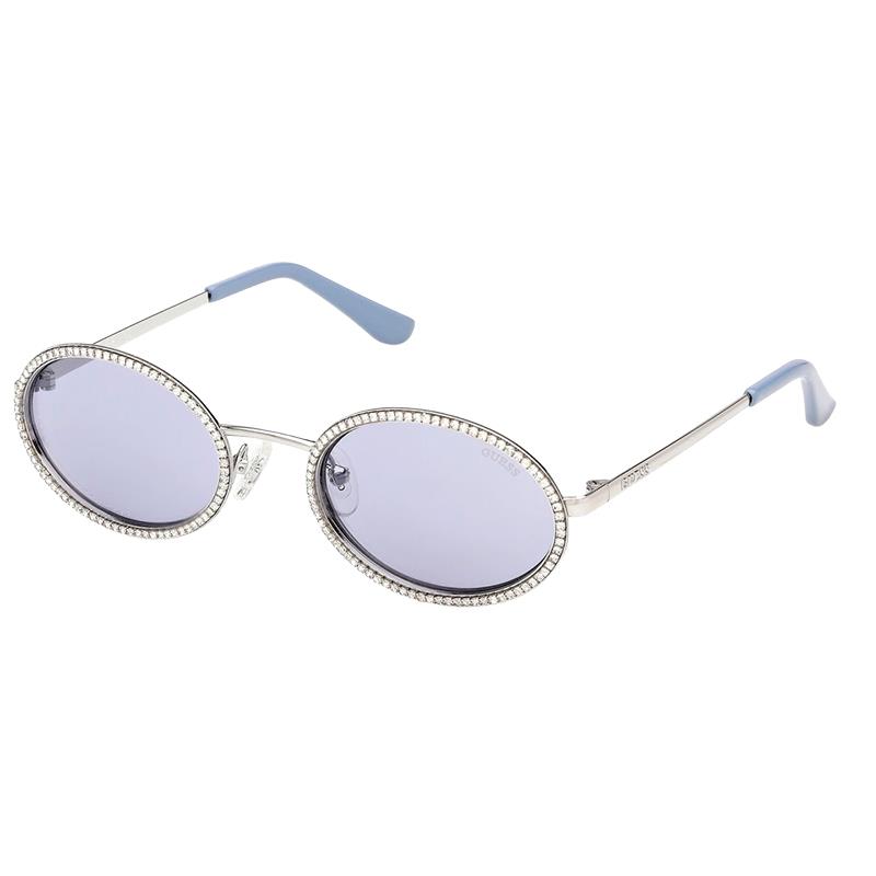 OCULOS DE SOL FEMININO GUESS GU00295 10V TAM 52 22 135MM AZUL/PRATA