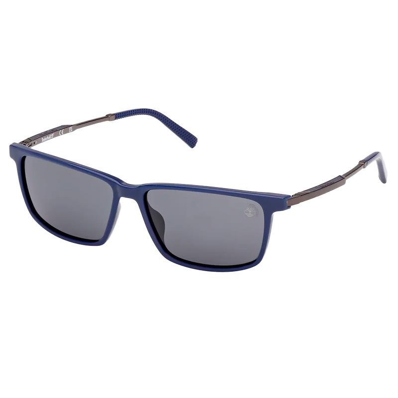 OCULOS DE SOL MASCULINO TIMBERLAND TB00071 90D TAMANHO 57 14 140MM AZUL/PRETO