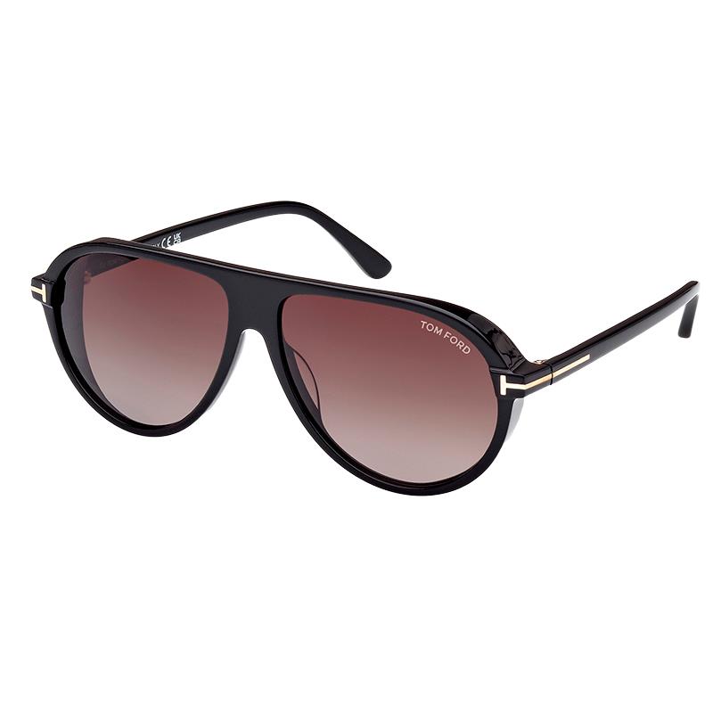 OCULOS DE SOL MASCULINO TOM FORD MARCUS FT1023 01B TAM 60 13 140MM PRETO