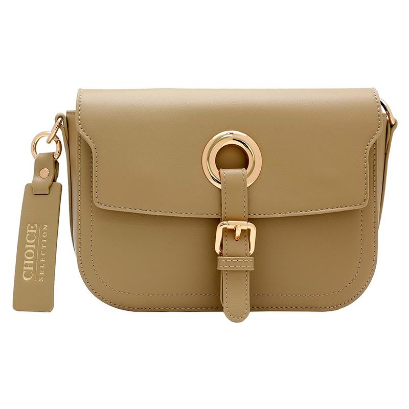 BOLSA FEMININA CHOICE X2410181A BEGE/GOLD