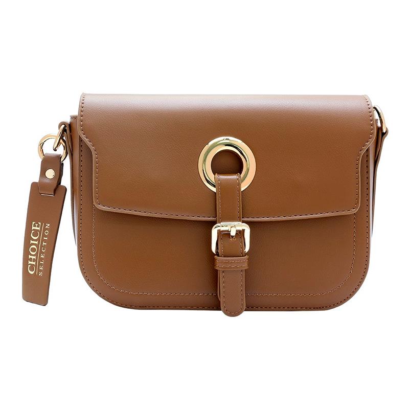 BOLSA FEMININA CHOICE X2410181A BROWN/GOLD