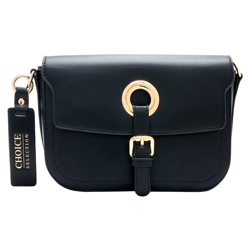 BOLSA FEMININA CHOICE X2410181A BLACK/GOLD