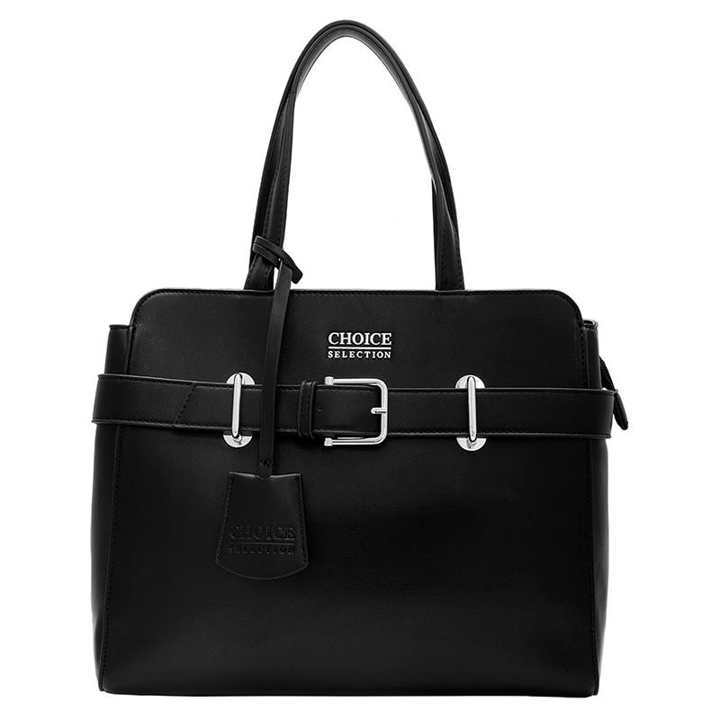 BOLSA FEMININA CHOICE F253765B BLACK/SILVER