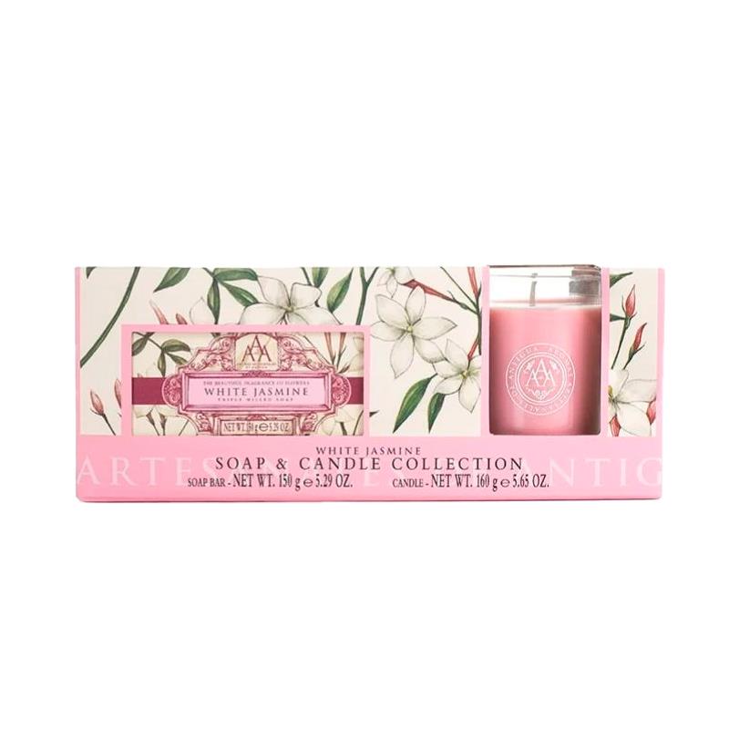 KIT SOMERSET WHITE JASMINE SABONETE DE 150G E VELA DE 160G