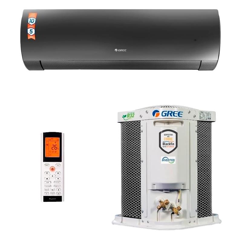 AR 18000BTU GREE 220/60 Q/F INVERTER BLACK PIANO G-DIAMOND