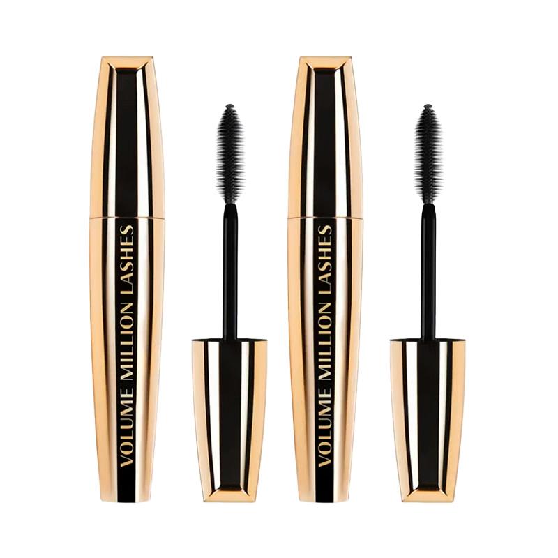 MASCARA PARA CILIOS LOREAL PARIS VOLUME MILLION LASHES DUO PACK PRETA 2X10.7ML