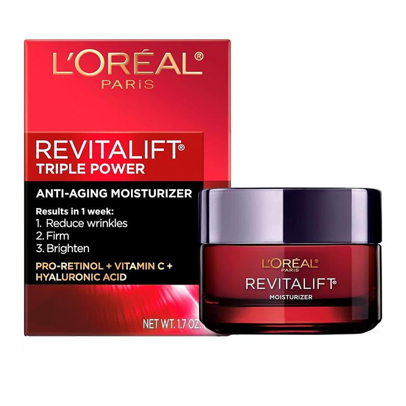 CREME HIDRATANTE ANTIENVELHECIMENTO LOREAL PARIS REVITALIFT TRIPLE POWER 48G
