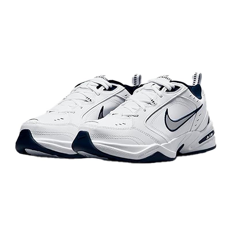 TENIS NIKE AIR MONARCH IV WHITE METALLIC SILVER TAM 9.0US
