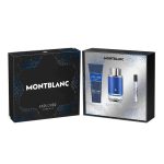 KIT PERFUME MONT BLANC EXPLORER ULTRA BLUE MASC EDP100ML EDP75 ML GEL DE BANHO 100ML