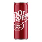 REFRIGERANTE DR. PEPPER SOFT DRINKS SLEEK CAN 330ML