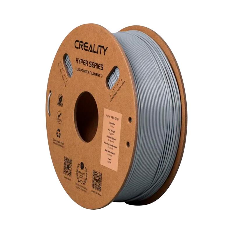FILAMENTO DE PLASTICO CREALITY HYPER ABS 1.75MM 1KG CINZA