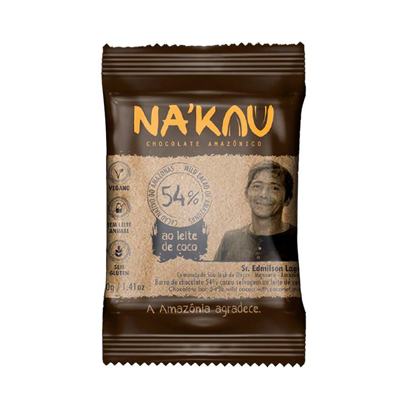 CHOCOLATE NAKAU 54% CACAU 40G