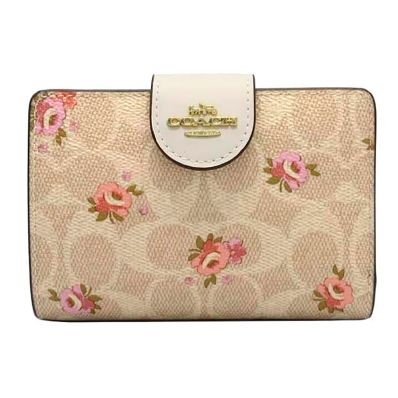 CARTEIRA DE DOCUMENTOS UNISSEX COACH MEDIUM CORNER SAND MULTI