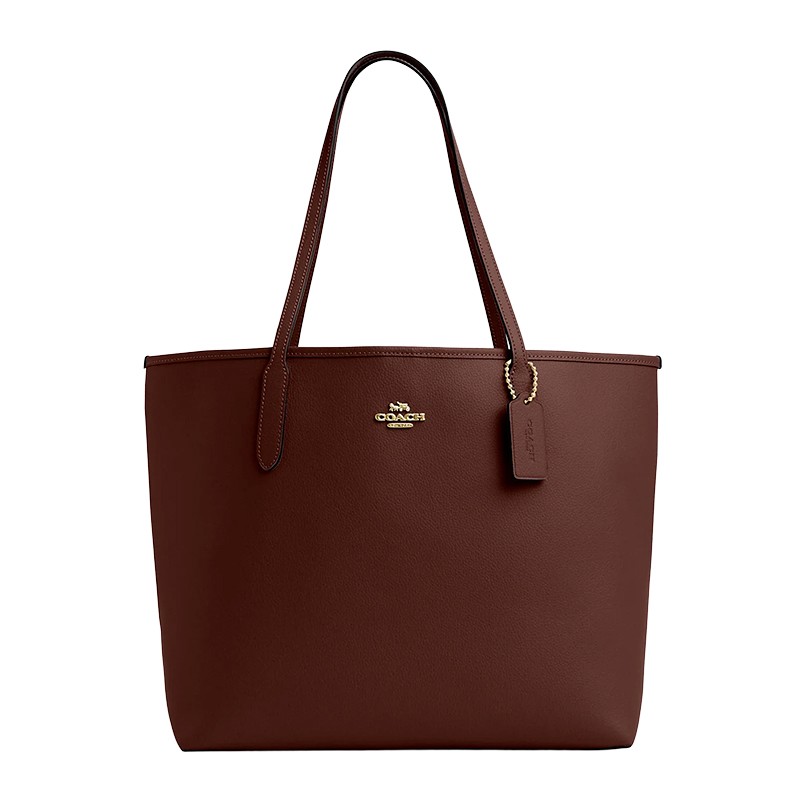 BOLSA FEMININA COACH CITY TOTE MAPLE