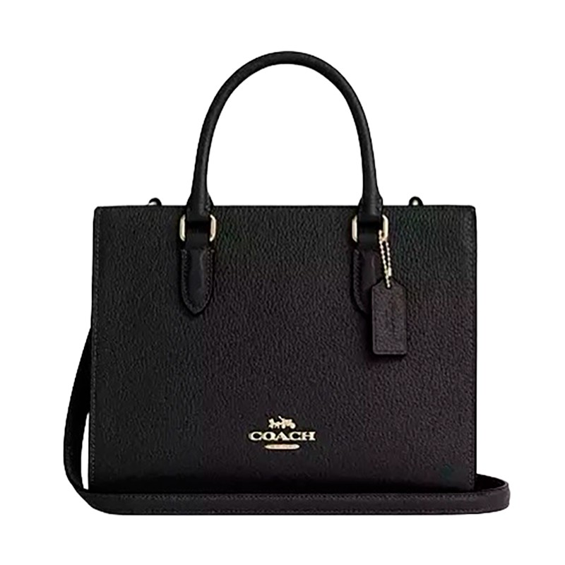 BOLSA FEMININA COACH DE MAO MAGGIE BLACK