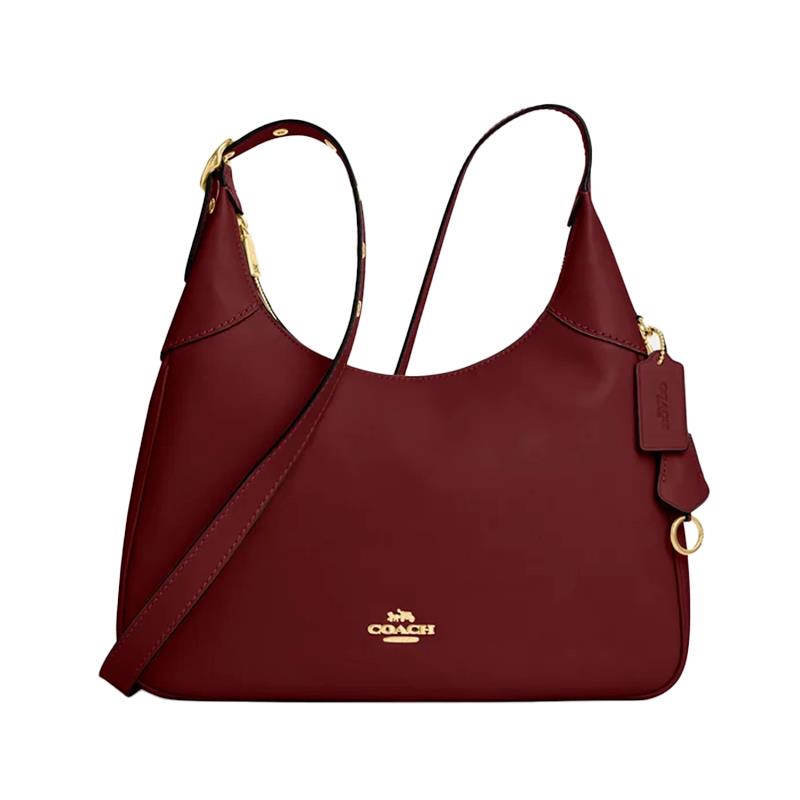 BOLSA FEMININA COACH DE MAO ELLA SHOULDER MAROON