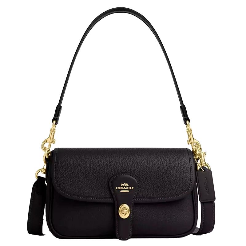 BOLSA FEMININA COACH DE OMBRO CROSSBODY CY683 BLACK