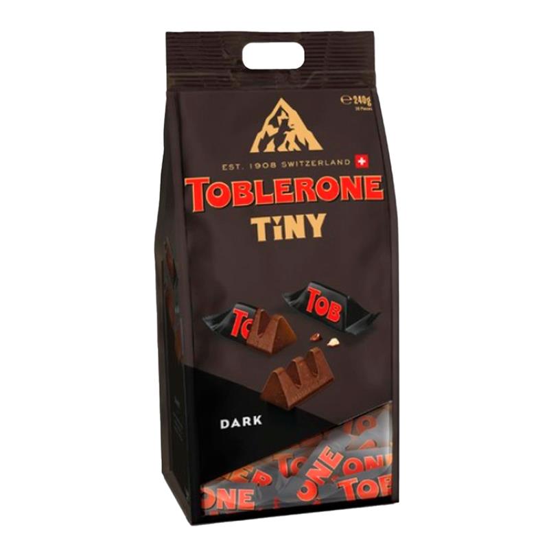 BARRA DE CHOCOLATE TOBLERONE TINY DARK BAG 240G