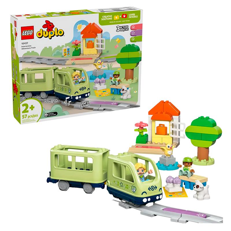 BRINQUEDO LEGO DUPLO COMBOIO DE AVENTURA INTERATIVO 10427 103PCS