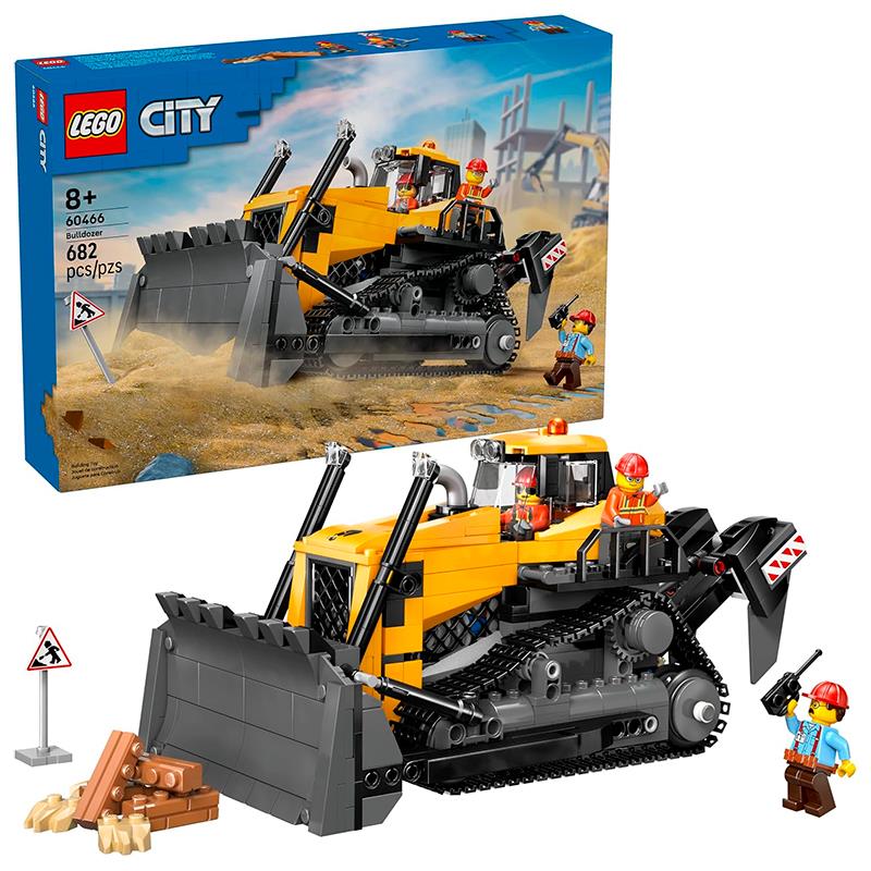 BRINQUEDO LEGO YELLOW BULLDOZER 154PCS 60466