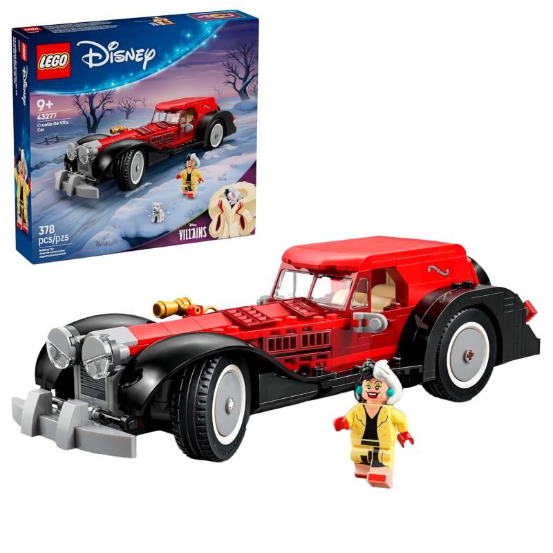 BRINQUEDO LEGO DISNEY CRUELLA DE VILS CAR 378PCS 43277