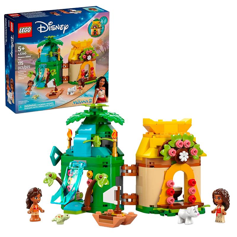 BRINQUEDO LEGO DISNEY MOANAS ISLAND FUN 118PCS 43260
