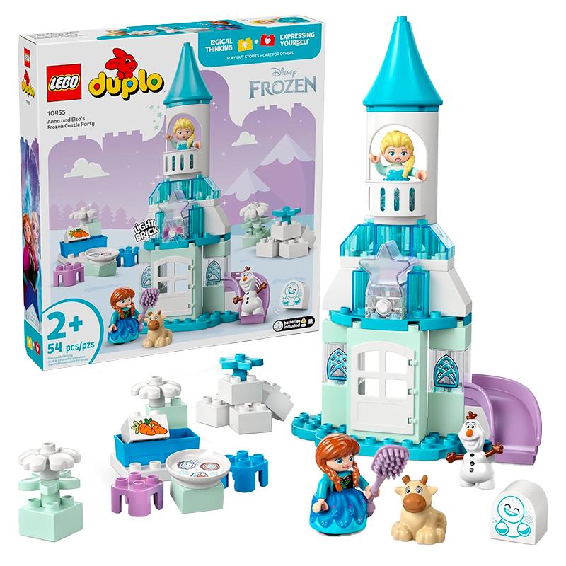 BRINQUEDO LEGO DUPLO FESTA NO CASTELO DA ANNA E ELSA (FROZEN) 10455 54PCS
