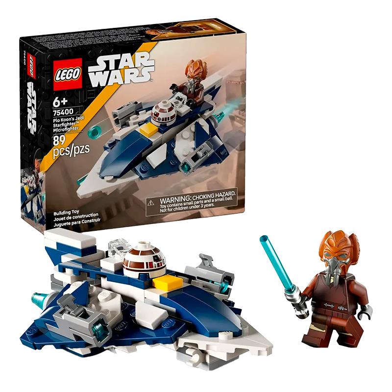 BRINQUEDO LEGO PLO KOONS JEDI STARFIGHTER MICROFIGHTER 75400 89PCS