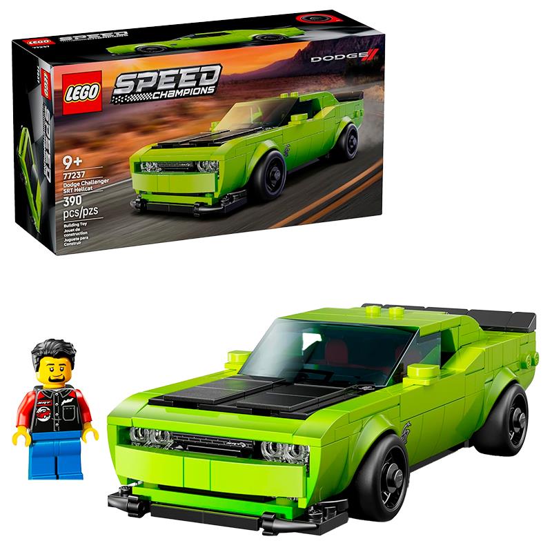 BRINQUEDO LEGO DODGE CHALLENGER SRT HELLCAT SPORTS CAR 77237 390PCS