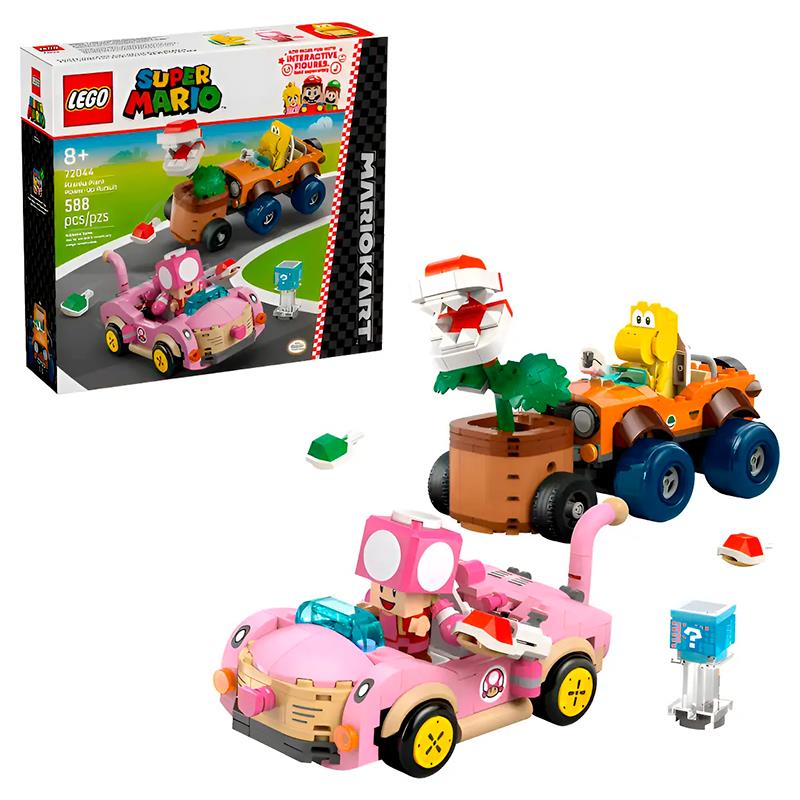 BRINQUEDO LEGO MARIO KART PIRANHA PLANT POWERUP PUR 72044 123PCS