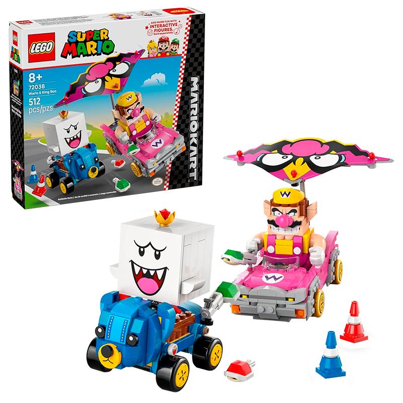 BRINQUEDO LEGO MARIO KART WARIOKING BOO 72038 142PCS
