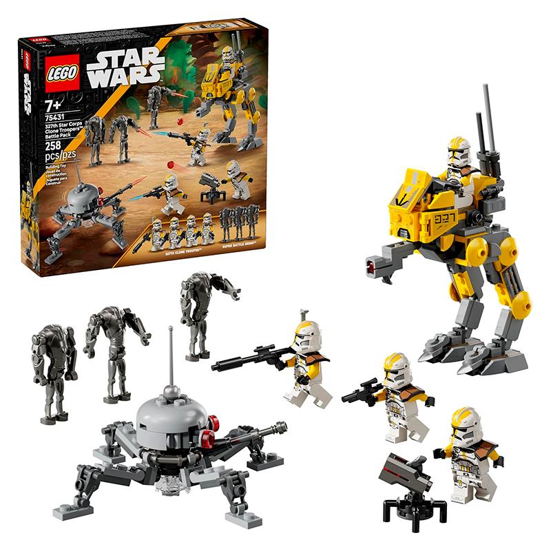 BRINQUEDO LEGO STAWR WARS 327TH STAR CORPS CLONE TROOPERS BATTLE PACK 75431 258PCS