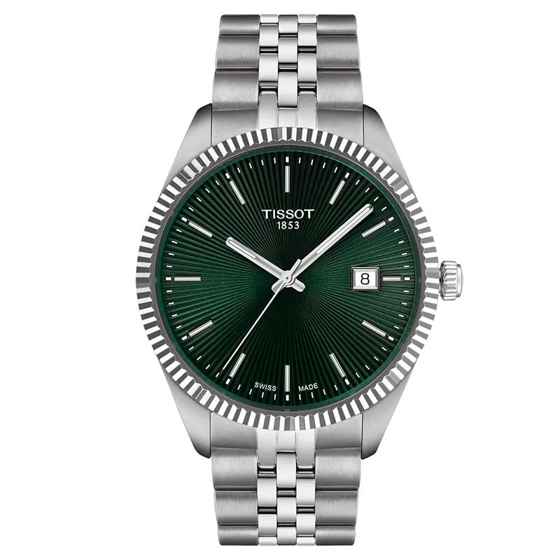 RELOGIO TISSOT MODELO T1564101109100 BALLADE PRATA/VERDE
