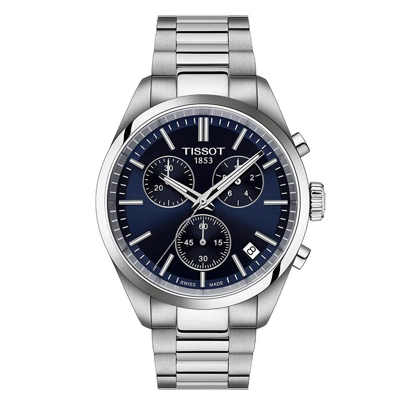 RELOGIO TISSOT MODELO T1504171104100 PR100 PRATA/AZUL