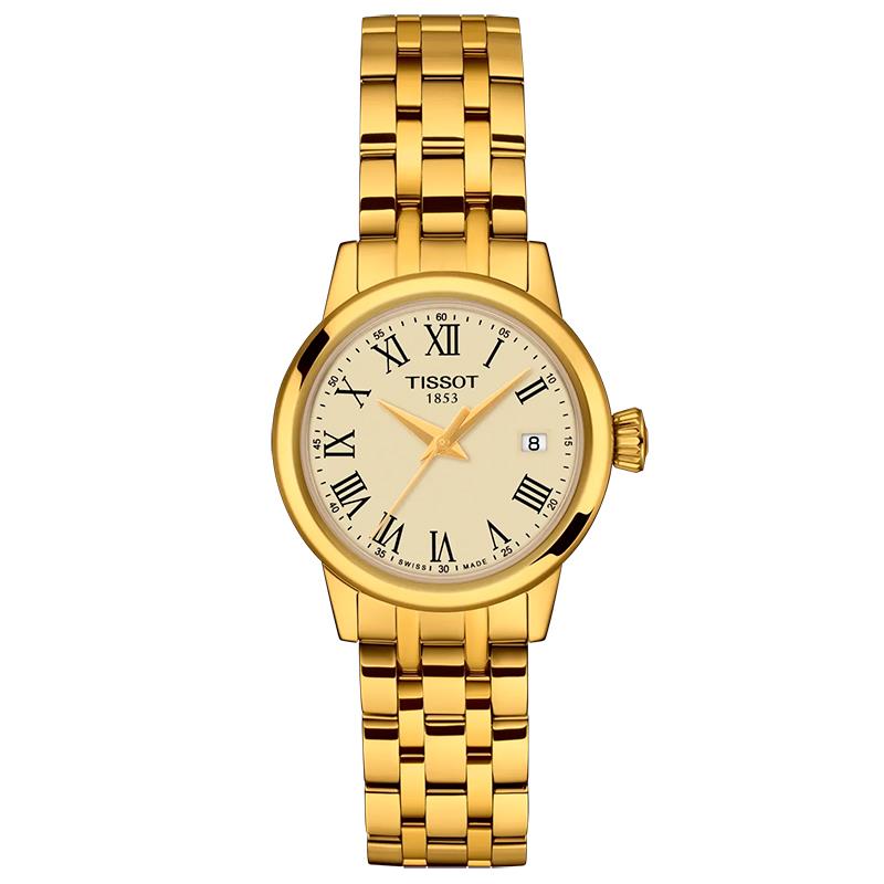 RELOGIO TISSOT MODELO T1292103326300 CLASSIC DREAM DOURADO
