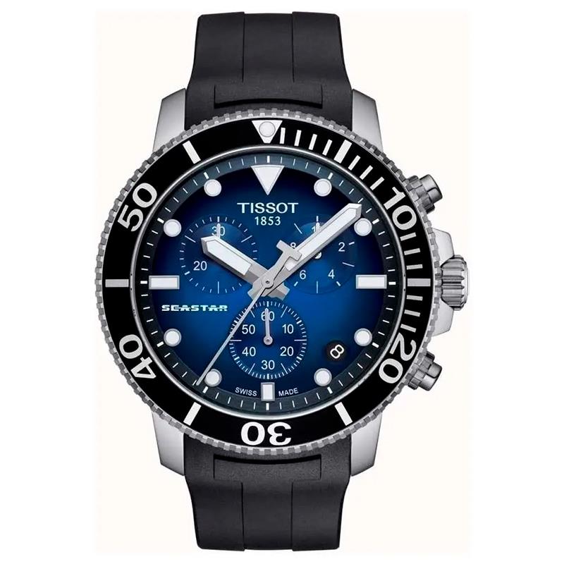 RELOGIO TISSOT MODELO T1204171704100 SEASTAR PRETO/AZUL