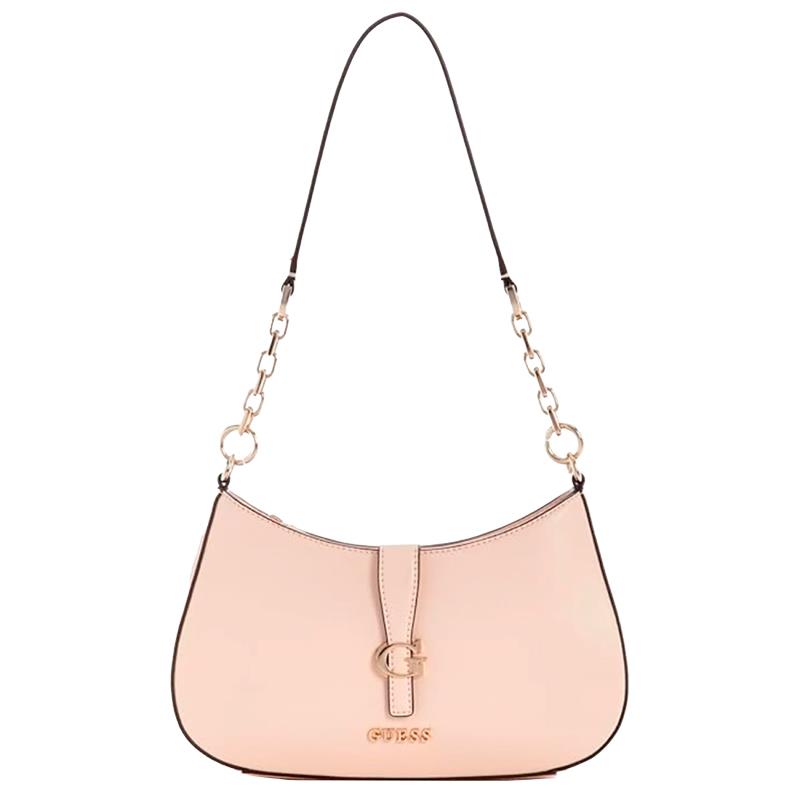 BOLSA GUESS CARRIE TOP ZIP SHOULDER BAG VG989618-LTR LIGHT ROSE