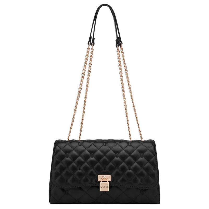 BOLSA GUESS RAMONA CROSSBODY LG198721-BLA BLACK