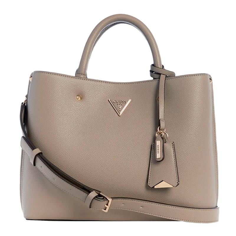 BOLSA DE MAO GUESS MERIDIAN II GIRLFRIEND SATCHEL BG697406-DRT DARK TAUPE