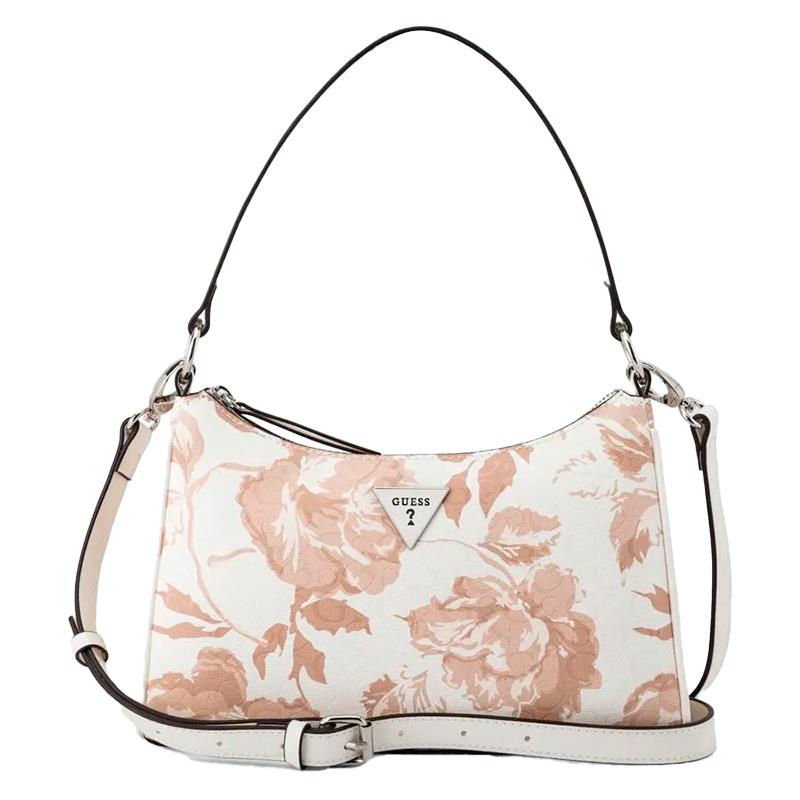 BOLSA GUESS JILLIAN MINI TOP ZIP PR189569-WML WHITE MULTI