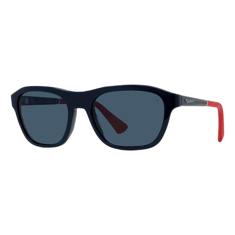 OCULOS DE SOL VUARNET VU40057I 90V TAM 56 18 145 AZUL/VERMELHO