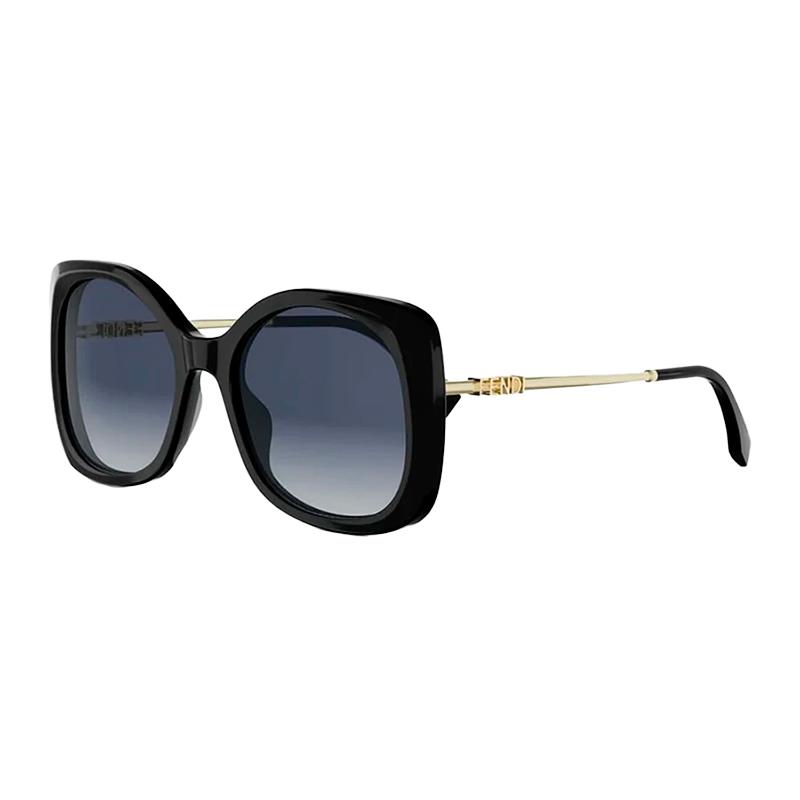 OCULOS DE SOL FENDI FE40201I 01W TAM 55 19 140 PRETO