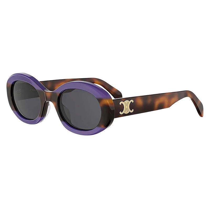 OCULOS DE SOL CELINE CL40194U TAM 52 22 145 HAVANA/ROXO