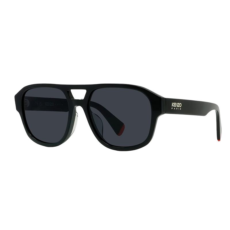 OCULOS DE SOL KENZO KZ40220U 01A TAM 55 17 145 PRETO/VERMELHO