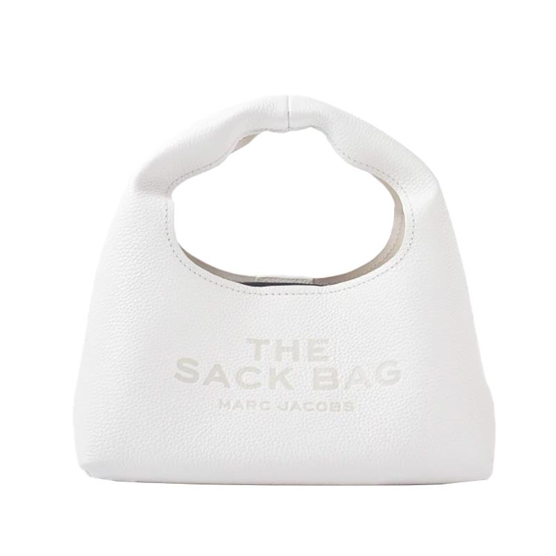 BOLSA FEMININA MARC JACOBS THE LEATHER SACK BAG MINI 2F3HSH020H01-100 BRANCO