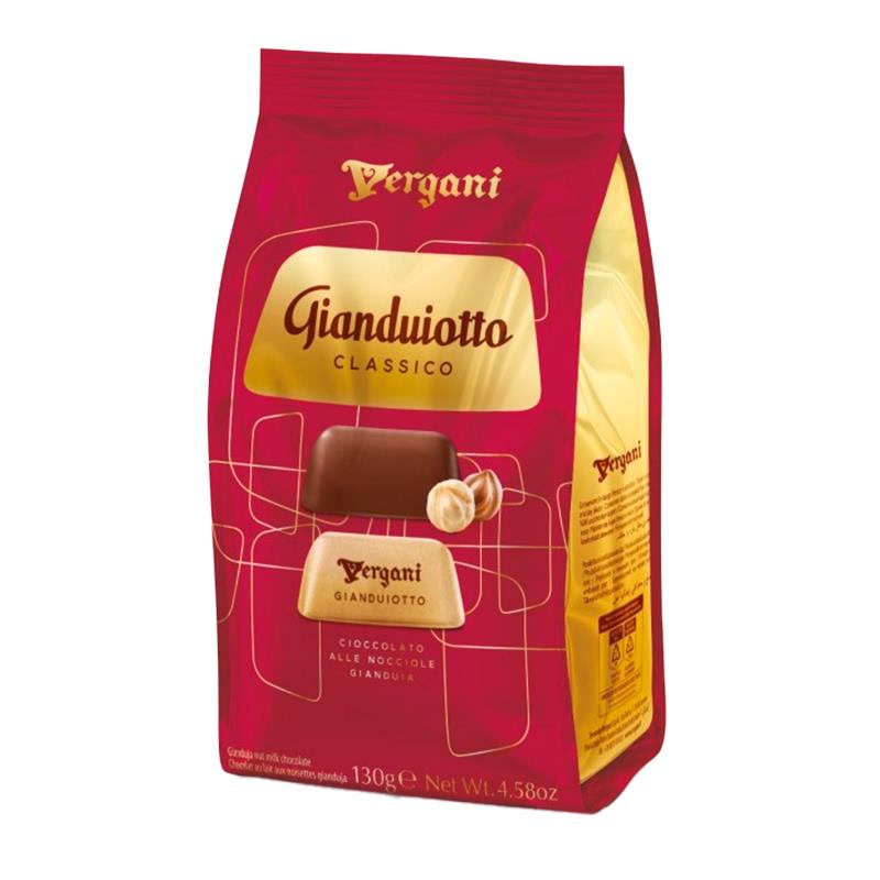 BOMBOM VERGANI GIANDUIOTTI COM PASTA DE AVELA BAG 130G