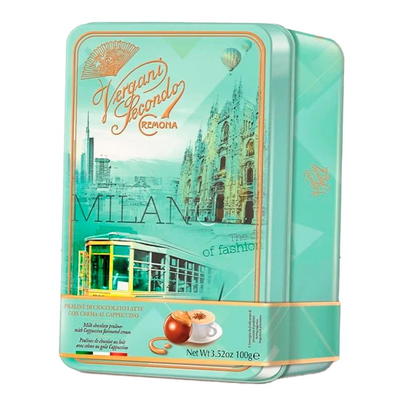 BOMBOM VERGANI RECHEIO DE CAPPUCCINO MILANO 100G