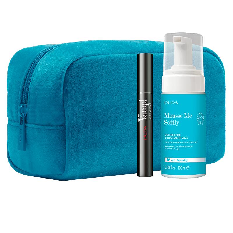 REMOVEDOR DE MAQUIAGEM PUPA MILANO VAMP ALL IN ONE 9ML + MOUSSE ME SOFTLY 100ML
